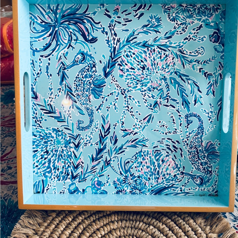Lily Pulitzer decorative serving tray 16 x16